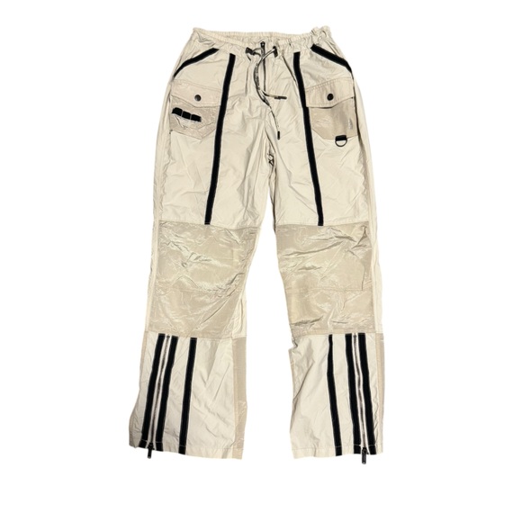 Free People Moonbeam Pants Cargo Jogger High Waisted Utility Beige Womens Medium - Picture 3 of 9